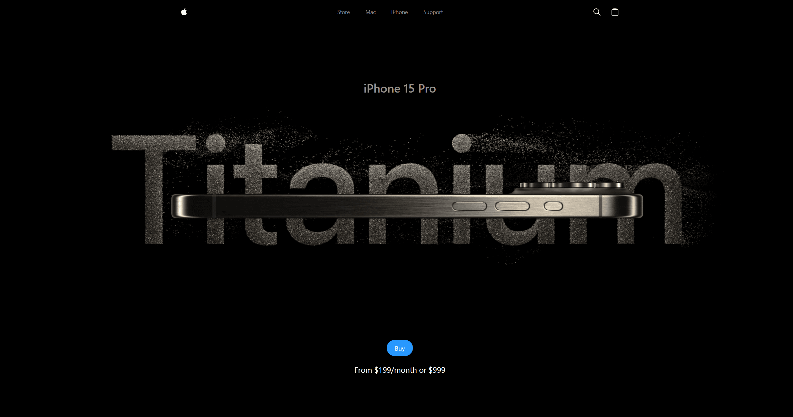 Iphone 15 selling page